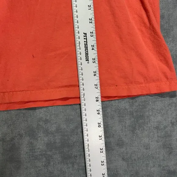 Quiksilver salmon pink casual streetwear surfwear graphic tshirt mens XL - Picture 9 of 9